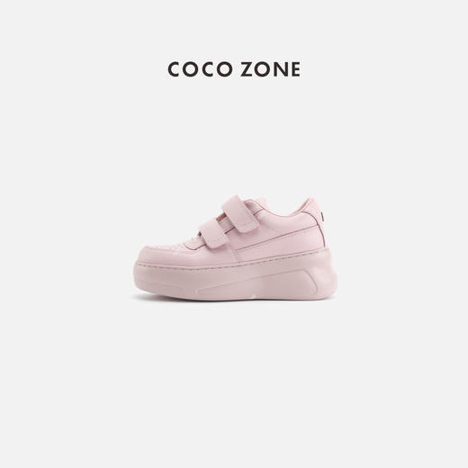 COCO ZONE 时尚百搭魔术贴厚底圆头休闲鞋CC2D3378 商品图0