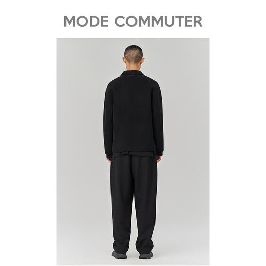 MC |MODE COMMUTER冬季羊毛贴袋设计保暖翻领短大衣MCD106069K 商品图2