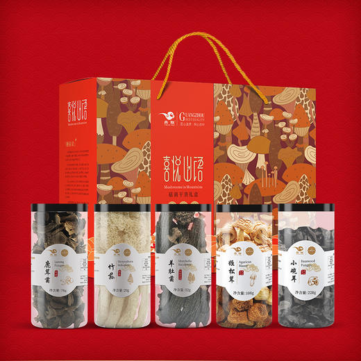 【燕联】喜悦山语菇菌干货礼盒486克 商品图0