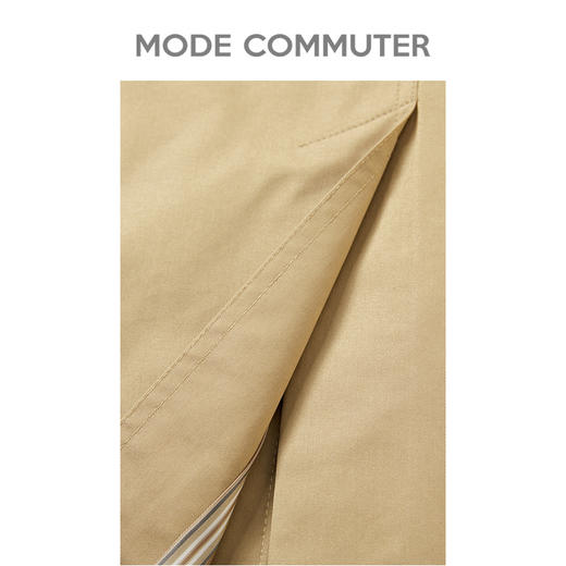 MC |MODE COMMUTER春季复古大方领侧边口袋男士风衣MCD108064A 商品图4