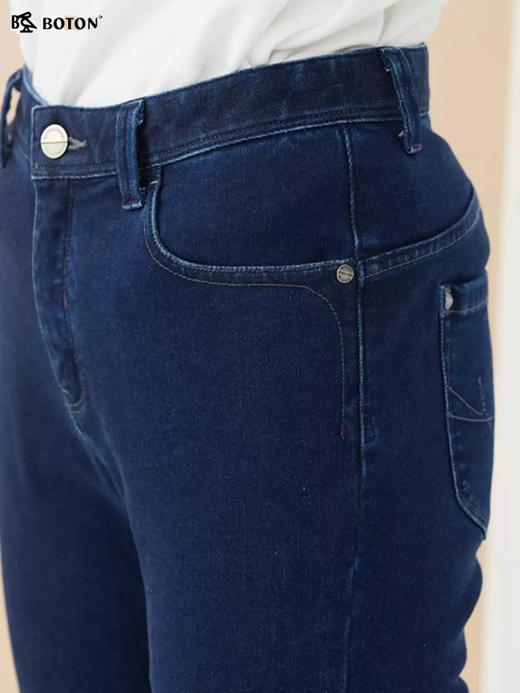 【棉弹保暖】波顿女士秋冬修身加厚牛仔长裤LE276322 商品图4