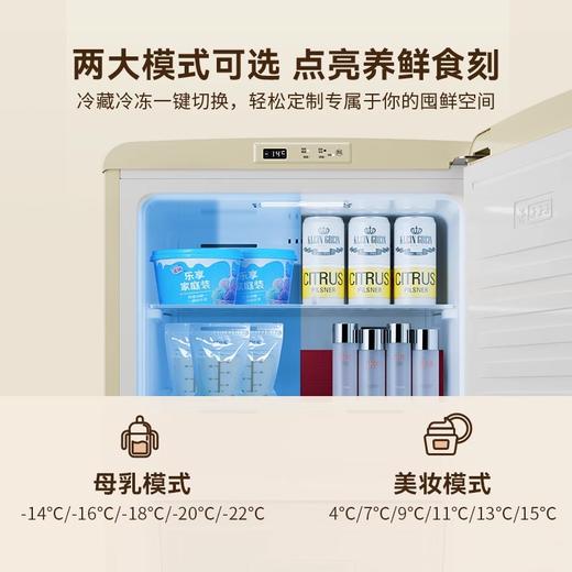 DAEWOO大宇复古单门风冷电冰箱家用冷藏冷冻小型冷柜冰吧无霜BD-95WDYA 商品图4