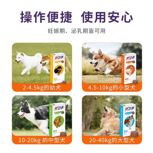 贝卫多狗狗驱虫药体外驱虫口服外驱跳蚤蜱虫幼犬小中大型犬狗专用 商品图2