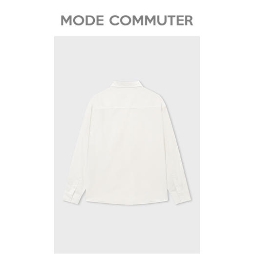 MC |MODE COMMUTER春季落肩立体口袋时尚翻领长袖衬衫男MCD103054A 商品图1