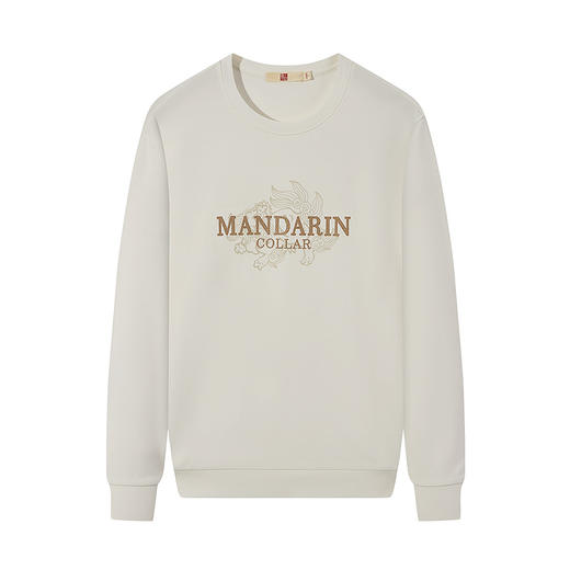 【中华立领】柒牌男士圆领卫衣春季新款时尚简约舒适百搭套头上衣128W70200 商品图4