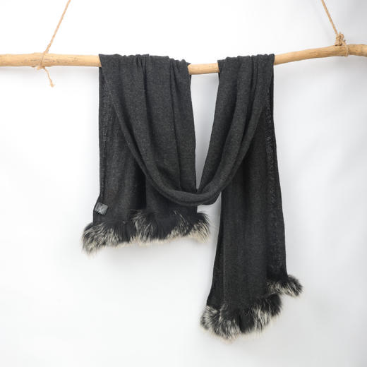 羊绒皮草围巾 KFW1503001 01fF/01K/01W 商品图2