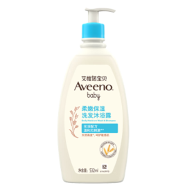 艾惟诺（Aveeno）艾维诺婴儿洗发水沐浴露二合一儿童安心洗沐二合一532ml补水保湿
