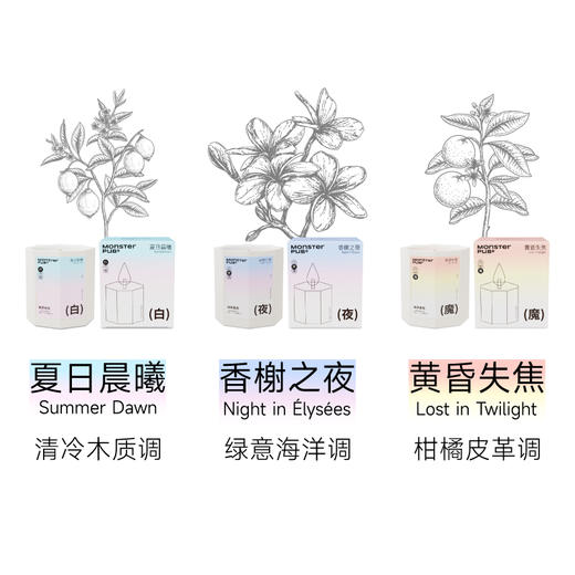 小怪兽白夜魔系列香氛蜡烛室内成人情趣氛围感小众高级节日礼物 商品图3