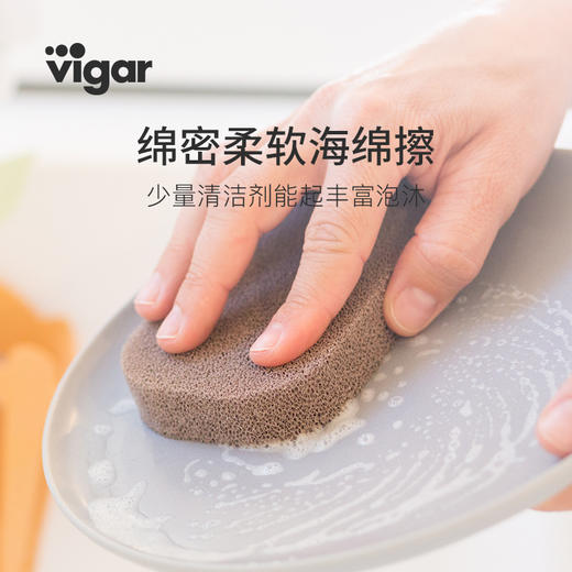 Vigar花系列花篮清洁套装（花形刷+海绵+栅栏支架） 商品图4