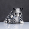 子佩集S999银【动感熊猫】茶宠【JJYS006】纯银仿古花丝小摆件2412 商品缩略图3