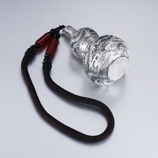 子佩集S999银【龙福献瑞】手把件【YSY003】纯银仿古葫芦2412 商品图2