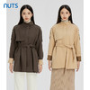 NUTS纯色高级设计感百搭收腰显瘦通勤中款外套女241042537 商品缩略图3