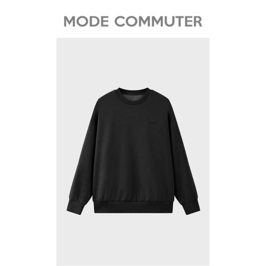 MC |MODE COMMUTER冬季logo印花灯芯绒拼接挺括圆领卫衣男MCD131003J 商品图4