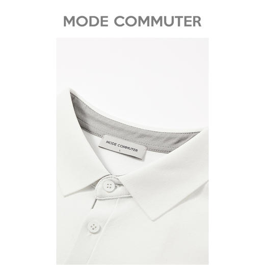 MODE COMMUTER夏季修身干爽舒适通勤polo衫男MCD124019D 商品图2
