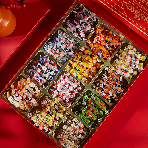【年货好礼！送礼自用两相宜】大白兔奶糖12种混合口味礼盒装 1kg散装糖果 圣诞节新年元旦礼物零食-QQ 商品图4
