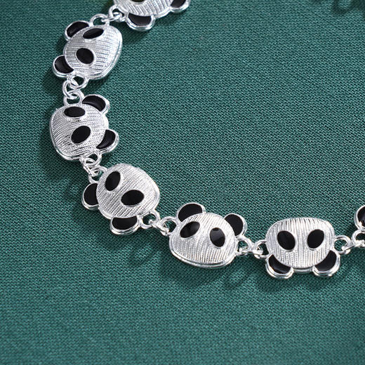 子佩集S990银【熊猫家园】手链【DSSL001】纯银大师工坊原创作品熊猫花丝珐琅彩2412 商品图2