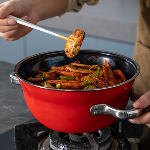 神田高端线 钛彩米系列多功能汤锅22cm 能煮能炖能煲的高颜值汤锅来了，而且烧不黑、不串味。30年质保！ 商品图10