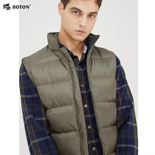 波顿男士秋冬季立领白鸭绒保暖羽绒马甲MC787321 商品图4