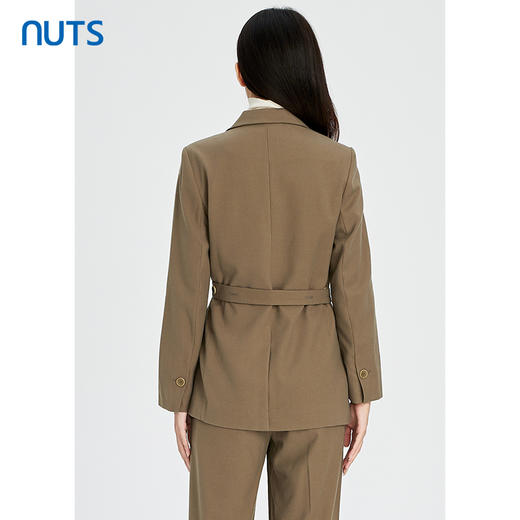 NUTS春秋款气质百搭休闲简约通勤收腰显瘦西装外套女241048209B 商品图4