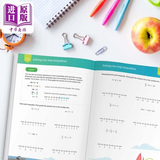 预售 【中商原版】IXL The Ultimate Math Workbook Grade 7 美国IXL教辅 终极数学练习册七年级 英文原版进口图书 中小学数学学习 商品图4