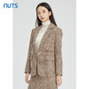 NUTS秋冬款气质百搭设计感休闲时尚通勤格子西装外套女241048150B 商品缩略图3