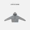 COCO ZONE 冬季加绒美式简约保暖抽绳连帽卫衣CC1D2803 商品缩略图0