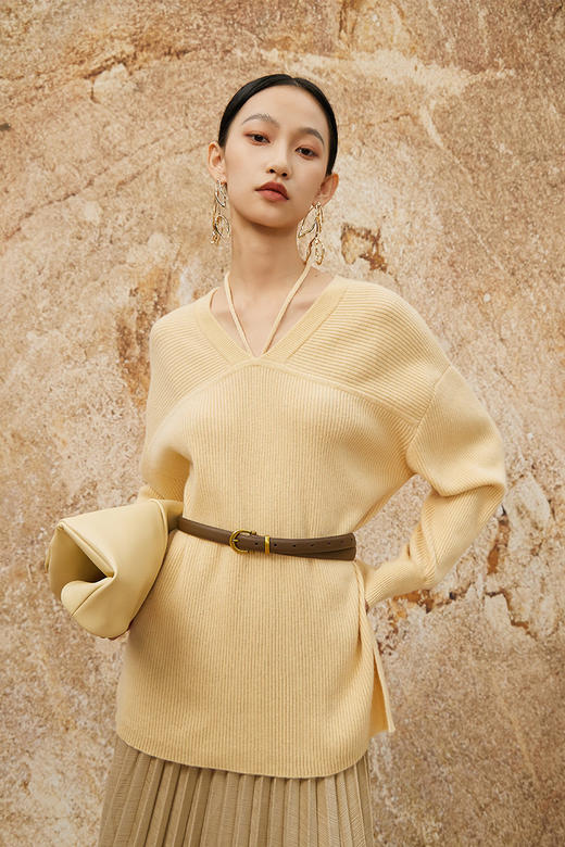 NUTS设计感气质高级感百搭宽松时尚气质针织衫女342052081 商品图5