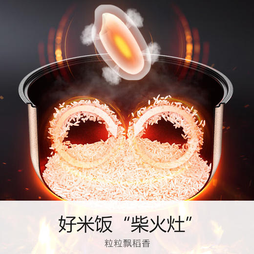 积分免费兑：九阳（Joyoung）5升大容量4~5人电饭煲电饭锅铜匠厚釜内胆大火快煮智能预约多功能5L饭煲F510 商品图1