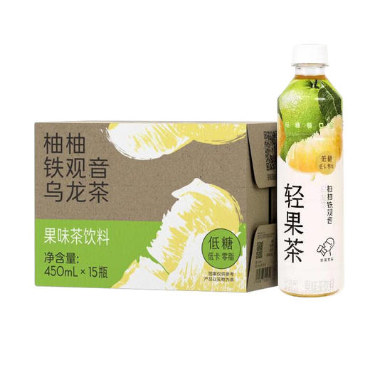 喜茶柚柚铁观音乌龙茶果味茶饮料450ml*15瓶--LZY 商品图0