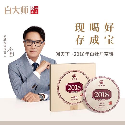 白大师阅天下高山福鼎白茶2018年花香白牡丹茶叶陈年老白茶饼300g 商品图0