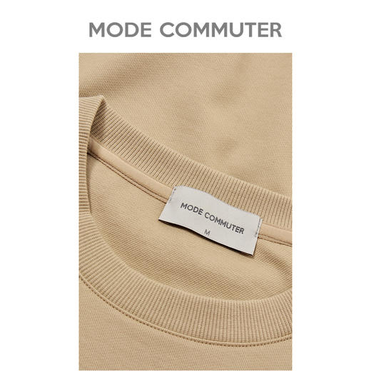 MC |MODE COMMUTER秋季字母绣花宽松时尚圆领卫衣男MCD131026G 商品图2