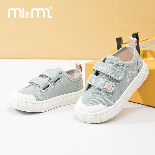 M1M2 M刺绣布鞋春秋儿童2024童鞋男童新款女童休闲鞋帆布鞋软底M519A2015 商品图3