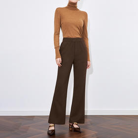 【高货wl】全新升级【铂金会员238/天猫339/差价101】(12856) 洛诗琳百搭时髦休闲运动修身松紧腰设计微喇磨毛裤女冬新款