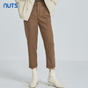 NUTS秋冬款气质百搭休闲简约高腰直筒宽松显瘦九分裤女241073393 商品缩略图1