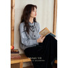鹿向南「柔光纱缎」格雷系灰色针织开衫马甲2025秋冬学院风马夹女 商品缩略图0