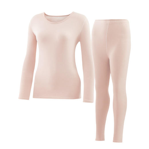 「男女套装！植物暖衣」莱赛尔天丝德绒情侣保暖内衣女蚕丝秋衣秋裤男士加绒保暖套装 商品图4