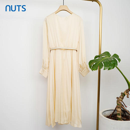 NUTS商场同款修身显瘦气质风长袖连衣裙女131103059 商品图1