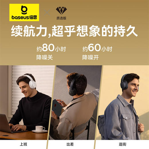 【倍思质选版】 Bowie系列 H1 Pro 头戴式降噪耳机 商品图5