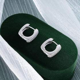 子佩集S925银【方悦】耳环【YEH-2491】纯银扣环时尚扣环耳圈2412