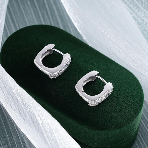子佩集S925银【方悦】耳环【YEH-2491】纯银扣环时尚扣环耳圈2412 商品图1