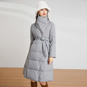 【高货kbnq】全新升级【铂金会员882/天猫1189/差价307】(25622) 洛诗琳收腰厚款东北极寒保暖白鸭绒过膝秋冬洋气女士外套