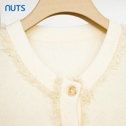 NUTS商场同款小香风圆领开衫毛衫131053046B 商品图2