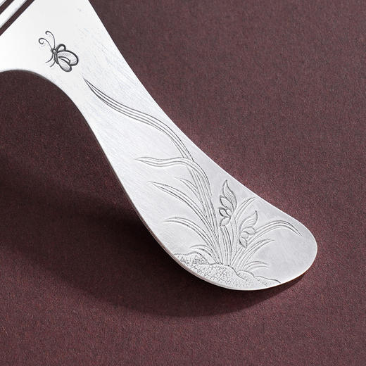 子佩集S999银【幽兰蝶梦】梳子【DXH007】纯银2412 商品图6