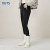 NUTS冬款黑色高腰修身显瘦百搭气质休闲长款牛仔裤女342112082 商品缩略图1