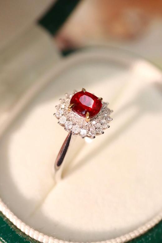 1ct刻面红宝石戒指 商品图4