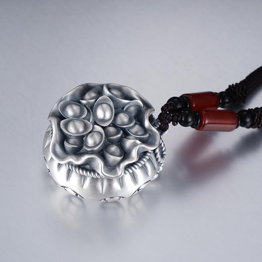 子佩集S999【八方来财】手把件【YSY002】纯银仿古底部可转动2412 商品图2