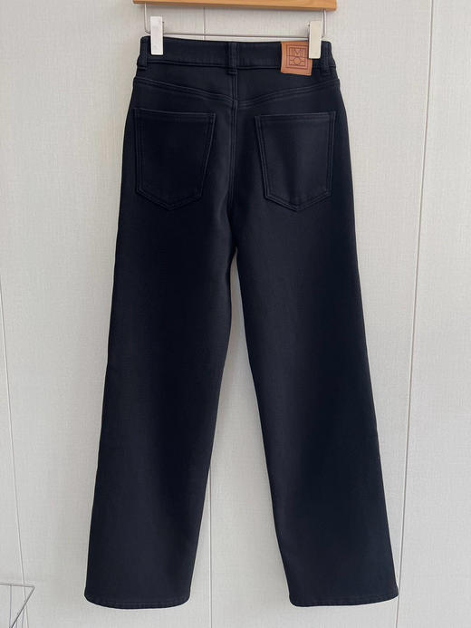 【1月6日  下午15:00 秒杀】偷偷美 厚奥粒绒 黑色 窄版 厚绒直筒裤 商品图3