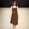 NEELLY纳俪商场同款冬新款显瘦收腰连衣裙女假两件长袖高腰A字裙N24104Y04605 商品缩略图0