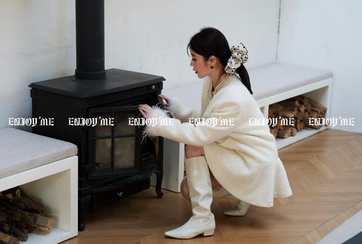 【门店同款】ENJOY冬季漂亮朋友鱼尾夹羽绒小香外套 160704103 商品图7