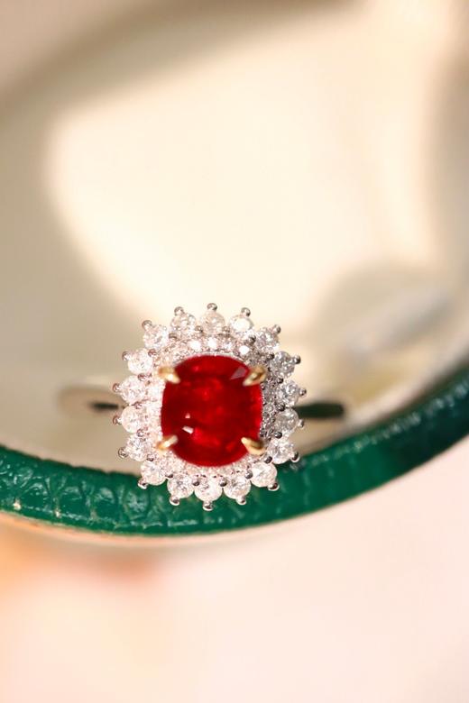 1ct刻面红宝石戒指 商品图1
